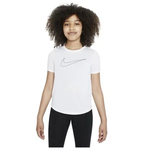 NEW - Girls Size Small Plus Nike Dri-FIT White T-Shirt - Picture 1 of 4