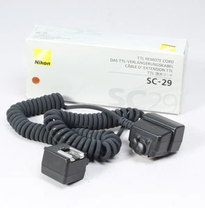 NIKON SC-29 TTL REMOTE CORD IN THE BOX & PACKAGING FOR REMOTE FLASH VERY CLEAN - Picture 1 of 6