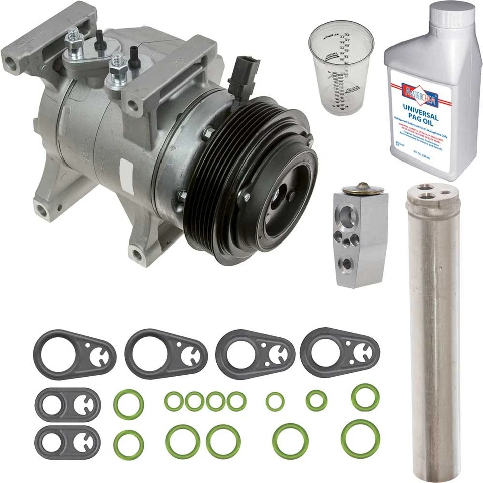 Compresor de CA Omega para Dodge Challenger Charger con kit de reparación de aire acondicionado TCP Foto 1 de 1