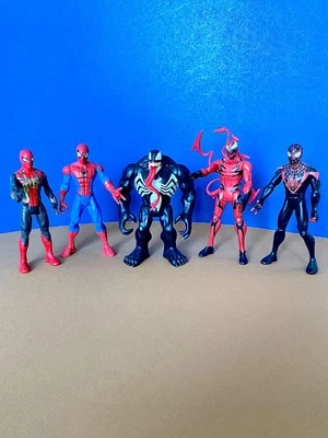 Marvel CONJUNTO de 5 FIGURAS DE ACCIÓN SURTIDAS Usadas y Sueltas: Spider-Man y MÁS! Foto 1 de 4