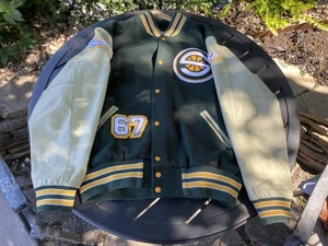 Rare Seattle SuperSonics Team Shop Wool/Leather Letterman’s Jacket Men’s 3XL - Picture 1 of 3