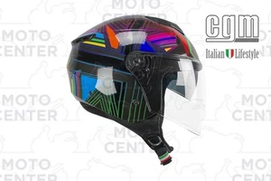 CASCO DEMI JET CGM 126S IPER DISCO VISIERA LUNGA TAGLIA XL (60 Cm.) - Picture 1 of 1
