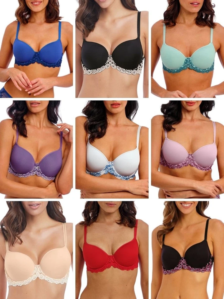 Wacoal Embrace Lace Bra Moulded Contour T-Shirt Underwired Bras Lingerie - Image 1 of 1