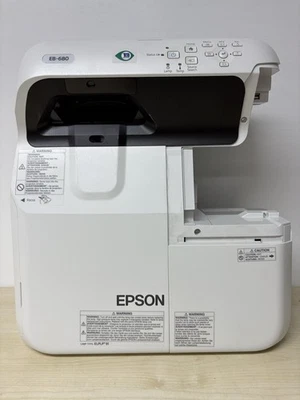 Epson EB-680 XGA 3LCD 3500 Lumens Ultra short throw Projector 2416 Lamp hours - Image 1 of 4