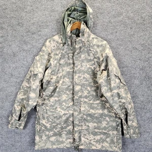 US Army ECWCS Parka Jacket Mens Medium Regular Digital Camo Cold Weather Hooded - Picture 1 of 13
