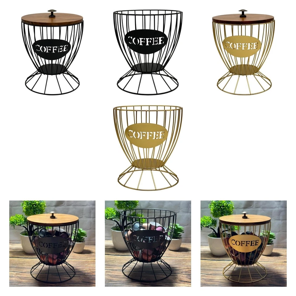 Kaffeepadhalter, Aufbewahrungskorb für Kaffeekapseln, Tischdekoration, - Bild 1 von 1