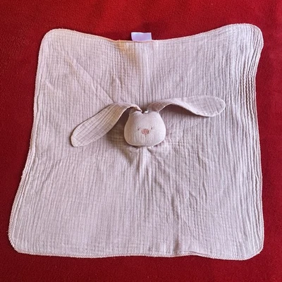 🇫🇷 Doudou Lange Lapin Rose Pâle NATTOU - Photo 1/4