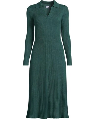 Vestido Suéter LANDS' END Talla Grande 2X Calibre Fino Ajustado Nuevo con Etiquetas $125 Foto 1 de 3