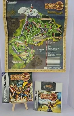 Golden Sun (Nintendo GameBoy Advance GBA) Completo con Manual y Mapa CASI COMO NUEVO Foto 1 de 4