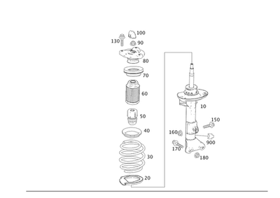 Подлинная спиральная пружина Mercedes-Benz 204-321-22-04 - Изображение 1 из 2