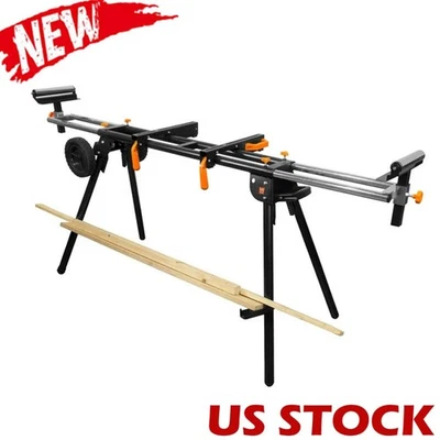 Soporte de sierra ingleteadora plegable con 3 salidas a bordo rodillos ajustables EE. UU. Foto 1 de 4