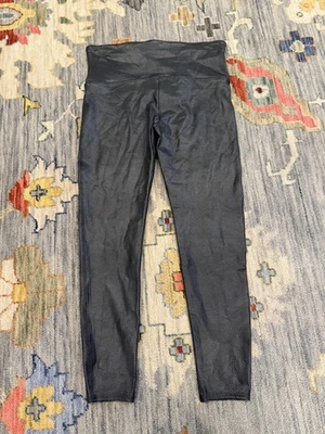 Leggings SPANX Imitación Cuero Talla XL Serpiente Negro Brillo Pantalones Para Mujer Nuevos sin Etiquetas Foto 1 de 4