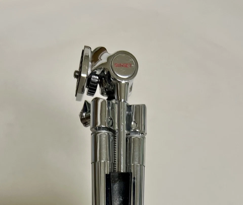 Base de taburete de trono/tambor Sunset (por Premier) vintage - cromo totalmente funcional Foto 1 de 4