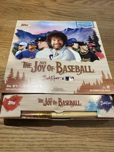 2025 Topps x Bob Ross: Joy of Baseball Empty Collector's Box + Paintbrush - Picture 1 of 1