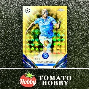 Topps Chrome UEFA 2023-24 Victor Osimhen /50 Gold Geometric Refractor Napoli - Bild 1 von 2