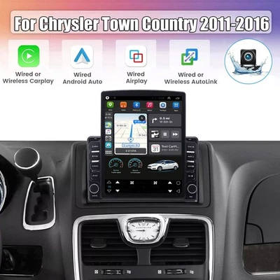 Radio estéreo para automóvil CarPlay Android13 para Chrysler Town & Country 2011-2016 navegación GPS Foto 1 de 4
