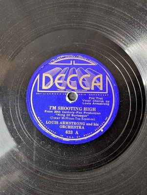 Louis Armstrong 78 I'm Shooting High / I Got My Fingers Crossed 1936 623 #845 - Image 1 of 4