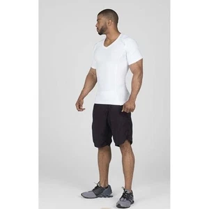 Postural Fitness by AlignMed POSTURE SHIRT FOR MEN - PULLOVER Size Medium White - Picture 1 of 5