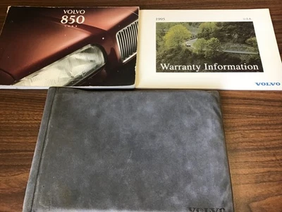 🇸🇪1995 VOLVO 850 PAQUETE MANUAL DEL PROPIETARIO CON ESTUCHE VOLVO OEM + LIBRO DE GARANTÍA Foto 1 de 3