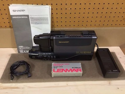 Sharp Slim Camcorder Zoom VHS Model VL-L50U Case included UNTESTED - Image 1 of 4