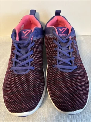 Женские кроссовки Vionic Adley для спортивной ходьбы розовые фиолетовые комфортная обувь 8,5 M - Изображение 1 из 4