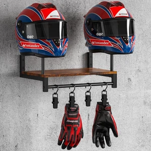Soporte para Casco Montaje en Pared, Soporte para Casco de Motocicleta Placa Estante Organizador de Exhibición - Imagen 1 de 12