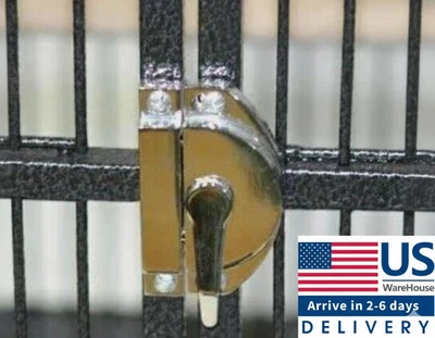 Interruptor seguro de media luna con clip de cierre de cerradura de puerta para jaula de pájaros, perros o gatos Foto 1 de 4