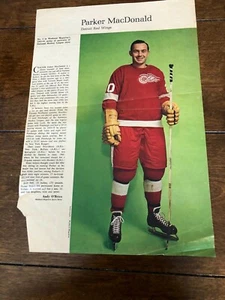 1963-64 Weekend Magazine Parker MacDonald Detroit Red Wings  Star Weekly - Picture 1 of 1