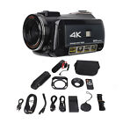New Video Camera Camcorder 4K 30MP Ultra HD 3.0in IPS Rotation Touchscreen IR Ni