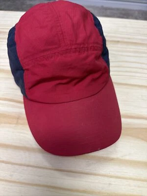 Gorra para correr Lands End unisex con sistema operativo ajustable roja/azul marino de nailon para hombre Foto 1 de 4