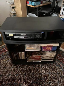 Fernsehtisch TV-Tisch mit Rollen mit Drehplatte 78x37x75 - Bild 1 von 11