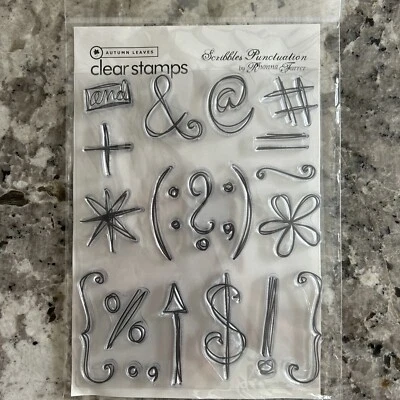 Estampillas transparentes de hojas de otoño de Rhonna Farrer "puntuación de garabatos ENVÍO GRATUITO Foto 1 de 4