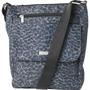 NWT $78 baggallini Pocket Town Crossbody Bag Lightweight Travel Charcoal Cheetah - Picture 1 of 7