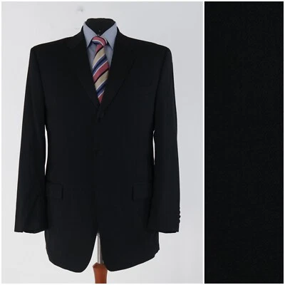 Mens CALVIN KLEIN Tuxedo Jacket 44R UK Size Black Wool Sport Coat Blazer - Image 1 of 4