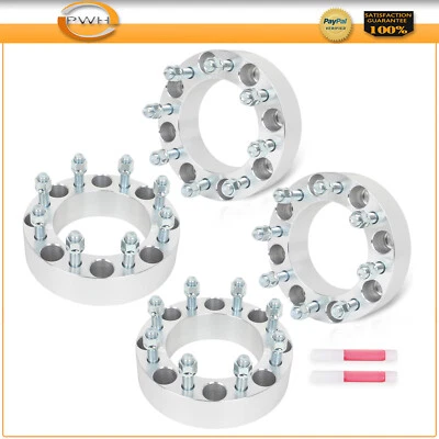 4Pcs 2" Thick 8x170 to 8x6.5 Wheel Spacers 14x1.5 Studs for 2003-2016 Ford F-350 Foto 1 de 4