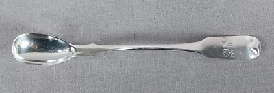 Moneda monograma R&W Wilson Philadelphia MAE cuchara mostaza plata años 1820-1850 Foto 1 de 4