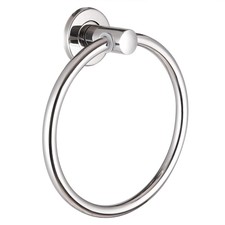 Wall Mounted Towel Ring Stainless Steel Holder Hanger Chrome Bathroom Home Hotel