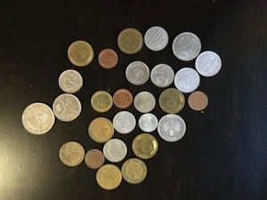 27 German Deutschland coins: 1875 5 pfennig, 1950 1 mark, 1972 2 marks - Picture 1 of 4