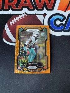 2023 Panini Prizm Football Cam Smith Rookie RC #364 Orange Disco Dolphins - Picture 1 of 2