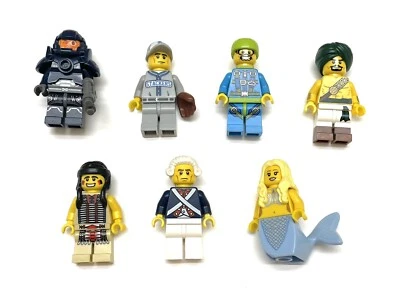 Lote Retirado Lego Serie CMF Jefe Tribal, Soldado Revolucionario, Patrulla Galaxia,  Foto 1 de 2