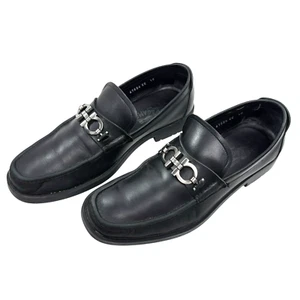 Ferragamo David Leder Halbschuhe Gancini Pferd Gebiss Mokassin Zehensohle Größe 10 EE - Bild 1 von 15