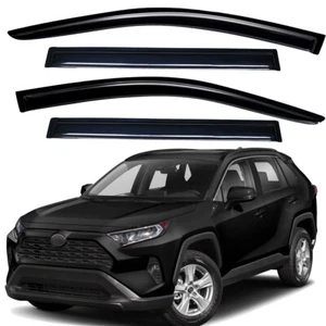 Tape-on Rain Guard Window Visor for 2019-2025 Toyota RAV4 (EXCLUDES RAV4 PRIME) - Picture 1 of 5