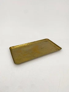 * TABLETT HAMMERSCHLAG ABLAGE SCHALE MESSING HANDARBEIT VINTAGE STIFTABLAGE - Bild 1 von 14