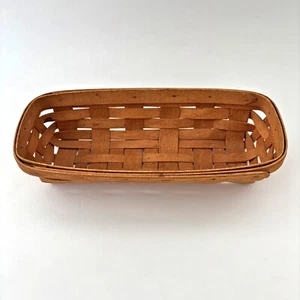 Vintage 1992 Longaberger Korb 11 Zoll lang signiert Brot Landhaus - Bild 1 von 8