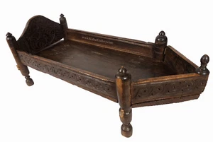 antik Holz Gebetsbrett Antique Afghan wooden prayer board Nuristan saǧǧāda namaz - Bild 1 von 12