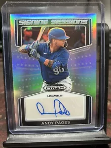 2022 Panini Prizm Draft Picks - Signing Sessions #SS-AP Andy Pages (AU, RC) - Picture 1 of 2
