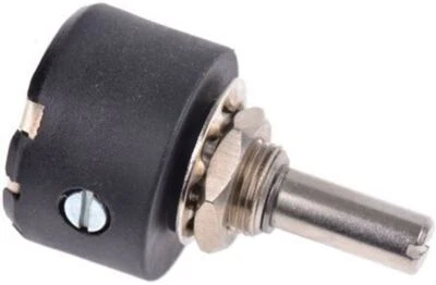 Potenciómetro cableado serie RS Pro P25 con diapositiva de 6,35 mm. Eje, 1k©, ±10% Foto 1 de 2