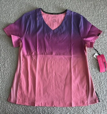 Koi Lite Scrub Top Women’s Large Pink Reform Wisteria Mauve Pink Stretch Nursing - Image 1 of 4