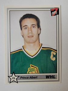 1990-91 7th Inning Sketch WHL Checklist Prince Albert Raiders #348