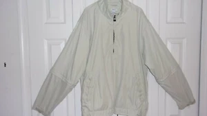 IZOD XFG Mens 1/2 Zip Jacket XL Polyester Pullover Windbreaker Jacket Golf Tan - Picture 1 of 7